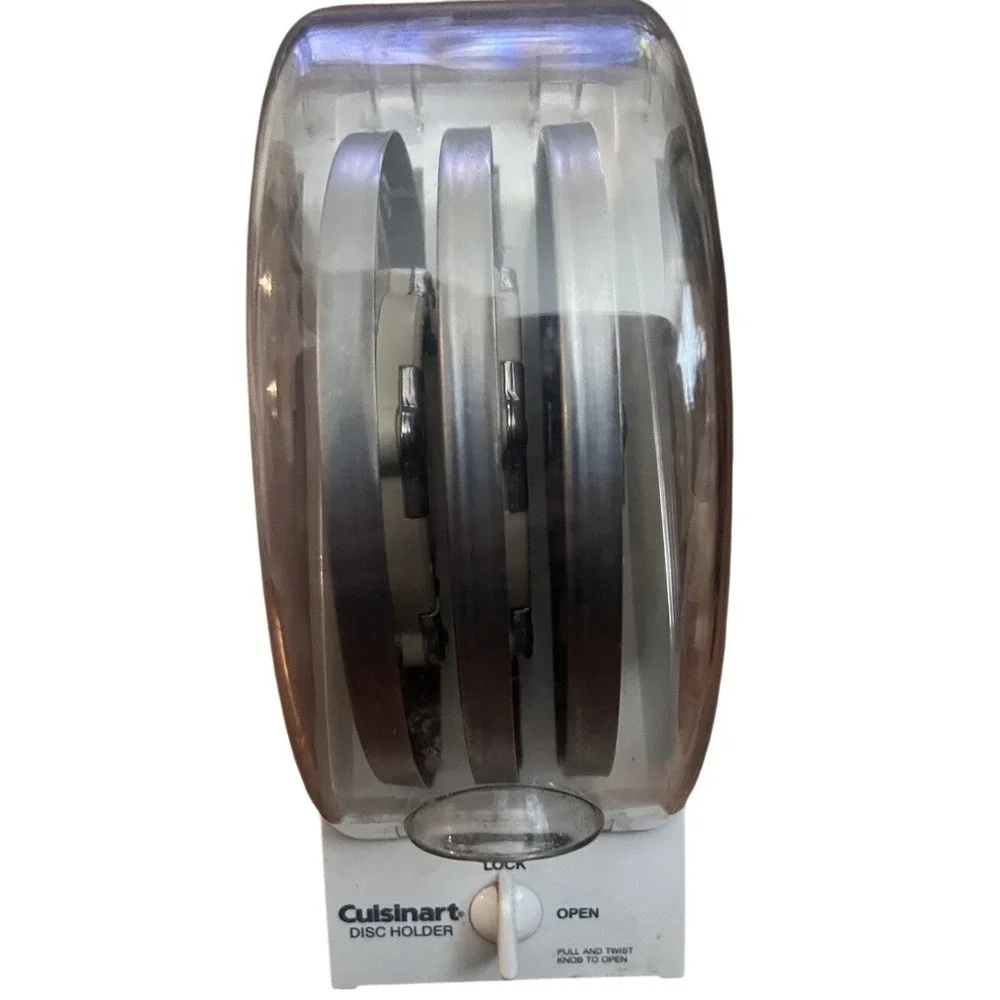 Cuisinart Food Processor Disc Holder Storage Case with 3‎ Discs